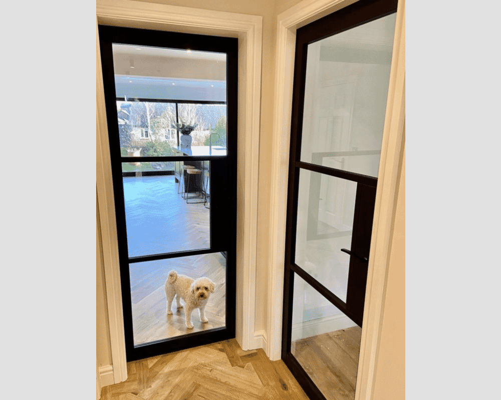 1981 x 533 x 35mm (21") Heritage Black Clear Glazed - Prefinished Internal Doors